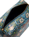 Wmah Strawberry Thief Red Berry Patchouli- Large Empty Wash Bag Blue