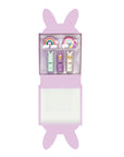 Bunny Gift Box Set of 3 Lip Balms and 2 Hair Clips