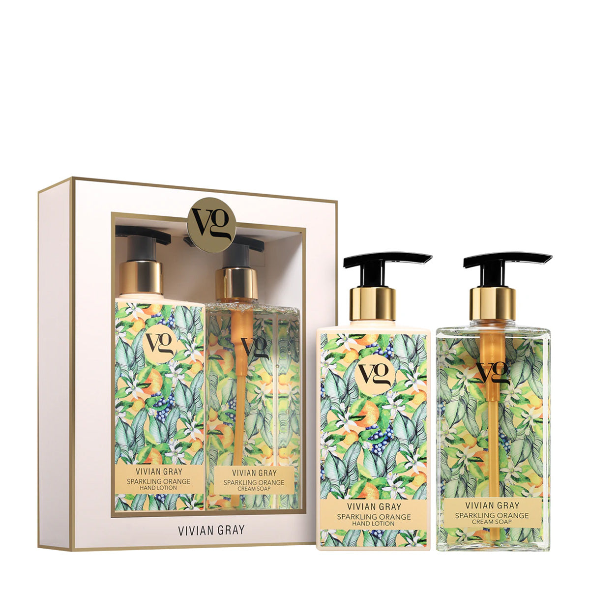 Set Sparkling Orange Cream Soap and Hand Lotion