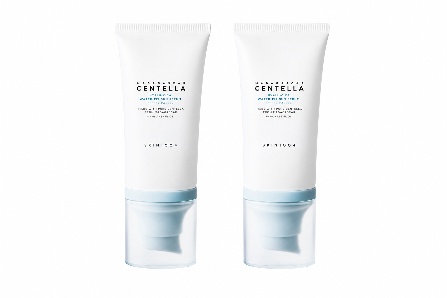 Madagascar Centella Hyalu-Cica Water- Fit Sun Serum SPF50+ PA++++  2pcs
