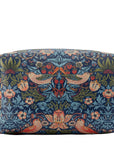 Wmah Strawberry Thief Red Berry  Patchouli- Large Empty Wash Bag Blue