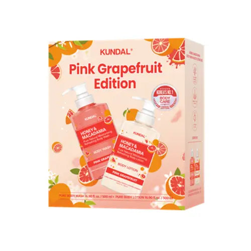 Pink Grapefruit Edition - Honey  Macadamia Body Wash 500ml +Lotion 500ml