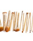 Mature Peeled Bamboo Eyes Face Makeup Brush Set
