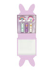 Bunny Gift Box Set of 3 Lip Balms and 2 Hair Clips