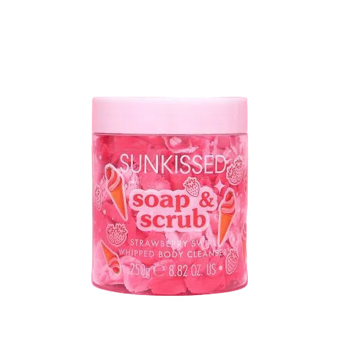 Soap and Scrub Whip  Strawberry Swirl  Body Cleanser