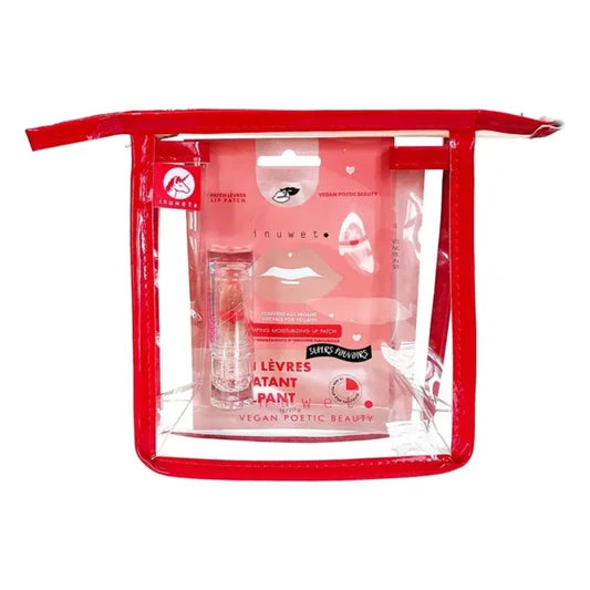 Inuwet Berry Red Wallet Lip Routine